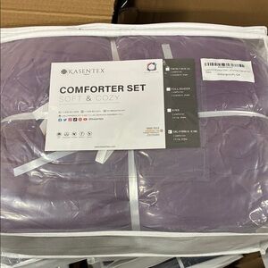 California King Lavender Purple Comforter Set - Plush & Elegant 1810-PL-CK